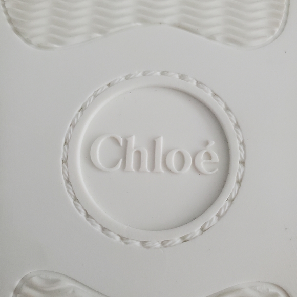 Chloé Lauren Mesh Lace Low-Top Sneakers Size 38 - Picture 8 of 11